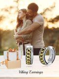 wholesale 925 Sterling Silver Chain Design Huggie Hoops - Vintage Style  for Him & Her-0-5