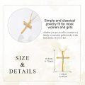 wholesale 14K Gold Diamond Cross Pendant Chain Necklaces for Women Gifts Jewelry-0-4