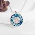 wholesale 925 Sterling Silver Blue Crystal Dragonfly Pendant Necklace - Irish Jewelry for Women and Girls-0-1