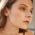 wholesale 925 Sterling Silver Stethoscope & Paw Print Stud Earrings for Nurses' Gifts-0-1