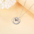 wholesale 925 Sterling Silver Megaphone Charm Cheerleading Pendant Necklace-0-1
