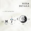 wholesale 925 Sterling Silver Raccoon Moonstone Stud Earrings for Women Cute Animal s-0-5