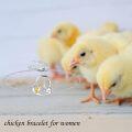 wholesale 925 Sterling Silver Gold Plated Hen and Chick Charm Bracelet - Holiday Gift for Her-0-4