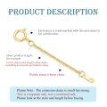 wholesale 14K Gold (Au585) Hypoallergenic Nickel-Free Polished Jewelry Extender Chain - 0.5/1/1.5/2/3 Inch with Lobster Clasp-0-1