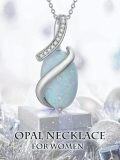 wholesale  Sterling Silver Gemstone Pendant Necklace for Women Fine Jewelry Gift -0-2