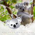 wholesale 925 Sterling Silver Photo Holder Pendant with Koala Charm Necklace for Women Girls-0-2