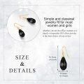 wholesale 925 Sterling Silver Gold Plated Black Onyx Drop Earrings with Filigree Design-0-4