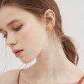 wholesale Gold 925 Sterling Silver Sunflower Stud Earrings - Floral s for Her-0-3