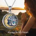 wholesale 925 Sterling Silver Mermaid Moon Star Pendant Urn Keepsake Necklace for Ashes Memorial-0-4