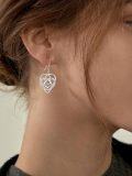wholesale 925 Sterling Silver Celtic Heart Knot Drop Earrings for Women - Irish Style  Ideas-0-5