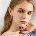 wholesale 925 Sterling Silver Fish Dangle Earrings With Iridescent Scales-0-3