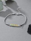 wholesale 925 Sterling Silver Adjustable Abalone Shell Bar Bracelet with Tree of Life Design Summer s for Women-0-2