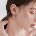wholesale 925 Sterling Silver Crescent Moon Dragonfly Stud Earrings Wholesale With Blue Enamel Wings-0-6