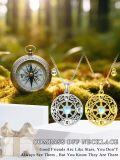 wholesale 925 Sterling Silver Compass Pendant Necklaces for Women Men Friendship Gifts Jewelry Gold/Silver Tone Nautical Navigation Charm Necklace Best Friends Forever (BFF) Matching Set-0-1