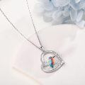 wholesale 925 Sterling Silver Love You Forever Bird Pendant Necklace-0-1