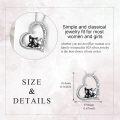 wholesale 925 Sterling Silver Love You Forever Cat Pendant Necklaces for Women Girls Gifts Jewelry Accessories-0-3
