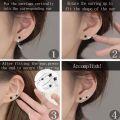 wholesale 925 Sterling Silver Black Onyx & CZ Star Ear Climber Earrings for Women - Bridal  Ideas-0-4
