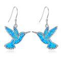 wholesale 925 Sterling Silver Hummingbird Necklace Wholesale Turquoise Inlay-0-43