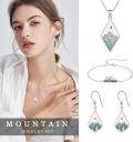 wholesale 925 Sterling Silver Mountain Turquoise and Gold Seed Teardrop Earrings-0-4