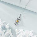 wholesale 925 Sterling Silver Celtic Knot Birthstone Pendant Necklace-0-2
