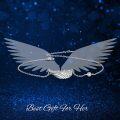 wholesale 925 Sterling Silver Angel Wings Cross Heart Charm Bracelet -0-1