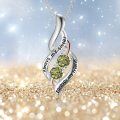 wholesale 925 Sterling Silver Twisted Pendant With Purple Stones-0-19