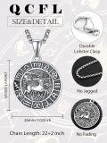 wholesale  Sterling Silver Zodiac Necklace for Men 12 Constellation Horoscope Pendant Birthday Father s Day Gift -0-6