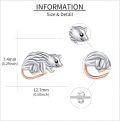 wholesale 925 Sterling Silver Possum Stud Earrings for Women - Cute Animal  Idea-0-3