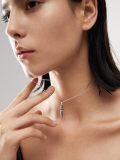 wholesale 925 Sterling Silver Kissing Couple Pendant Necklace-0-4