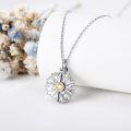 wholesale 925 Sterling Silver Sunflower Locket Necklace with Hidden Message – Hypoallergenic, Tarnish-Free Gift for Women-0-2