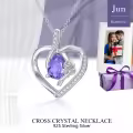 TOUPOP Sterling Silver Birthstone Necklace For Women-0-4