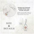 wholesale 925 Sterling Silver Heart-Shaped Basketball Drop Earrings with Cubic Zirconia - Sporty Gift Idea-0-3