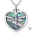TOUPOP Sterling Silver Heart Urn Necklace Cremation Jewelry With Funnel-0-0