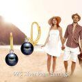 wholesale 925 Sterling Silver White Pearl and Cubic Zirconia Leverback Earrings-0-16