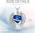 wholesale TOUPOP Angel Wings Necklace 925 Sterling Silver Heart Crystal Jewelry Guardian Angel Wings Necklace With Love Birthday Anniversary Christmas Gifts For Women Mom Wife Friend -0-4