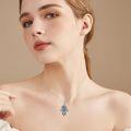 wholesale Hamsa Hand Necklace Evil Eye/star Of David/cross/lotus/witch Knot/key Of Abalone Shell Necklace 925 Sterling Silver Religious Hand Of Fatima Jewelry Gifts For Women Her -0-3