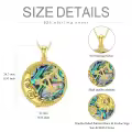 TOUPOP Sterling Silver Moon Star Necklace Sagittarius Zodiac Sign Pendant-0-1