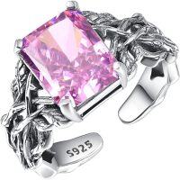 wholesale  Sterling Silver Crystal Tree of Life Rings Adjustable Jewelry Gifts for Women -Amethyst