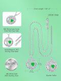 wholesale 925 Sterling Silver Austrian Crystal Tree of Life Pendant Necklaces with Birthstone for Women-0-5