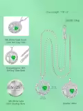 wholesale 925 Sterling Silver Austrian Crystal Tree of Life Pendant Necklaces Wholesale with Birthstone for Women-0-5