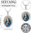 wholesale Sterling Silver Religious Medal Pendant Necklace for Women Men-0-22