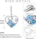 wholesale 925 Sterling Silver Blue Opal Sea Turtle Heart Leverback Dangle Earrings with Starfish and Wave Design - Ocean Beach s for Women & Sisters-0-3