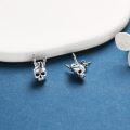 wholesale 925 Sterling Silver Gothic Rocker Skull Skeleton Hand Stud Earrings Halloween Punk Gift for Her-0-2