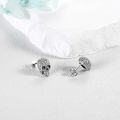 wholesale 925 Sterling Silver Gothic Skull Stud Earrings for Women and Moms-0-2