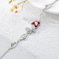 wholesale  Sterling Silver Crystal Butterfly Bracelet for Women Teens -0-10