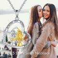 wholesale 925 Sterling Silver Heart Pendant Necklace Sisters Jewelry Best Friend Gift-0-2
