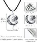 wholesale 925 Sterling Silver Dragon Yin Yang Pendant Necklace for Men Women Gifts-0-4