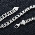 wholesale Sterling Silver Cuban Link Chain Bracelet for Men Women 3mm 4mm 7mm Lobster Clasp 7 9 Inch-0-2