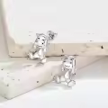 TOUPOP 925 Sterling Silver Stud Earrings Hippo Frog Cow Axolotl Elephant-0-5