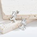 TOUPOP 925 Sterling Silver Stud Earrings Hippo Frog Cow Axolotl Elephant-0-5